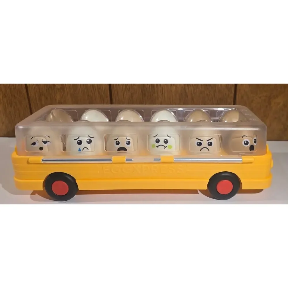 EggXpress Yourself Emotional Learning Toy Game Bus Eggs Cards Playbook Set